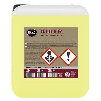 Жидкость охлаждающая К2 Kuler Long Life -35 &deg;C желтая 22 кг (W406Y) K20782 фото
