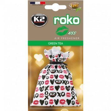 Автомобільний ароматизатор (освіжувач) повітря "зелений чай" / K2 VINCI ROKO HAPPY GREEN TEA 25G V822H фото