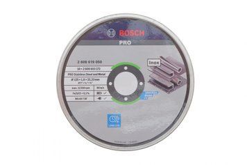 Круг відрізний (К-кт 10 шт) 125x1,6x22,23 мм PRO Stainless Steel and Metal Cutting Disc 2 608 619 050 фото