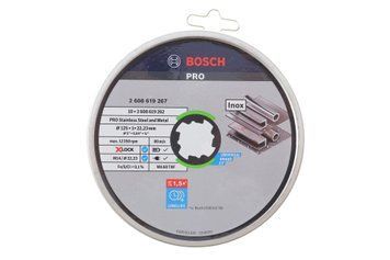 Круг відрізний 125 x1x22,23 мм X-LOCK Standard for Inox (к-кт 10шт) 2 608 619 267 фото