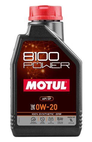 Моторное масло Motul 8100 Power 0W20 1 л 111798 фото