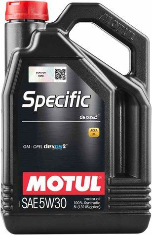 Моторна олива Motul SPECIFIC dexos2 5W30 5 л 102643 фото