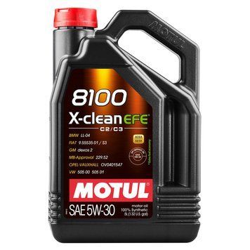 Масло моторное MOTUL 8100 X-сlean EFE 5W-30 5 л (109471/814051) 110015 фото