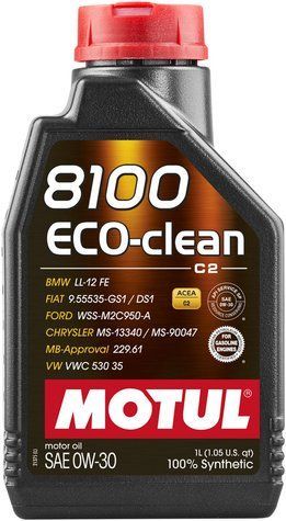 Моторна олива Motul 8100 Eco-clean 0W30 1 л 102888 фото