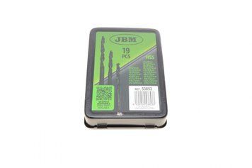 Набір свердл HSS 4241 &Oslash;1-10 мм 19 од. 53853 фото