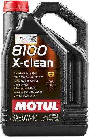 Моторна олива Motul 8100 X-clean 5W40 4 л 104720 фото